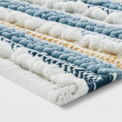 20"x32" Textured Bath Rug Aqua - Opalhouse™ 3 20"x32" Textured Bath Rug Aqua - Opalhouse™