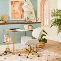 24" X 30" Floral Abstract Unframed Wall Canvas Pink - Opalhouseâ„¢ Designed With Jungalowâ„¢