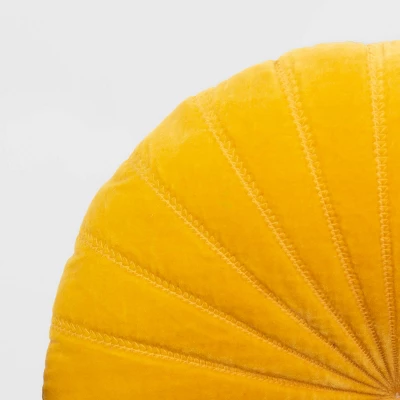 Quilted Velvet Round Throw Pillow - Opalhouse™ 5 Quilted Velvet Round Throw Pillow - Opalhouse™ - Image 3