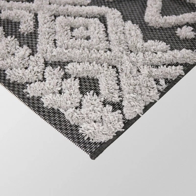 Outdoor Rug Global Charcoal - Opalhouse™ 5 Outdoor Rug Global Charcoal - Opalhouse™ - Image 3