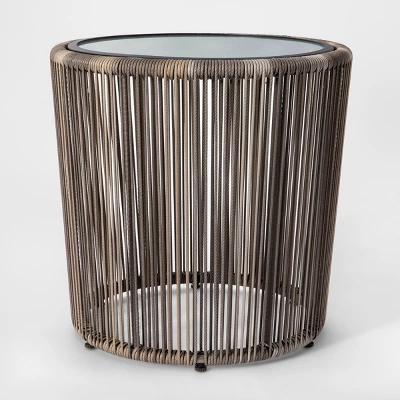 Latigo 3pc Rattan Patio Chat Set, Outdoor Furniture Set - Gray/Brown - Opalhouse™ 5 Latigo 3pc Rattan Patio Chat Set, Outdoor Furniture Set - Gray/Brown - Opalhouse™ - Image 3