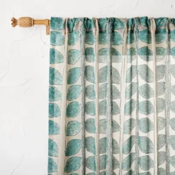 Pineapple Faux Wood Curtain Rod Natural Wood - Opalhouse™ Designed With Jungalow™ -Opalhouse GUEST f73a795c 41c7 45c7 a356 6d72b772f6e1